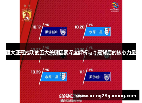 恒大亚冠成功的五大关键因素深度解析与夺冠背后的核心力量